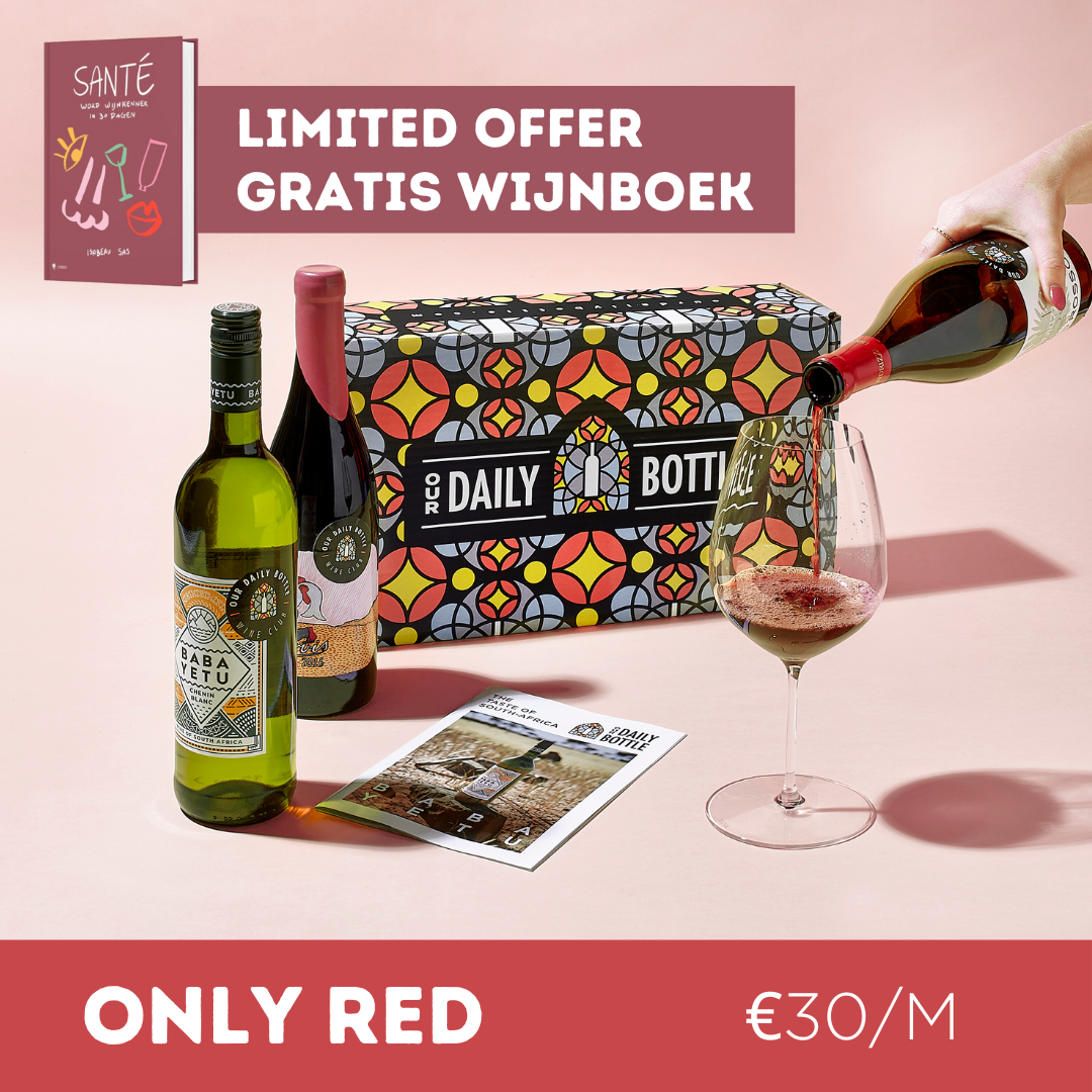 Unicolour Red - Monthly + Gratis wijnboek