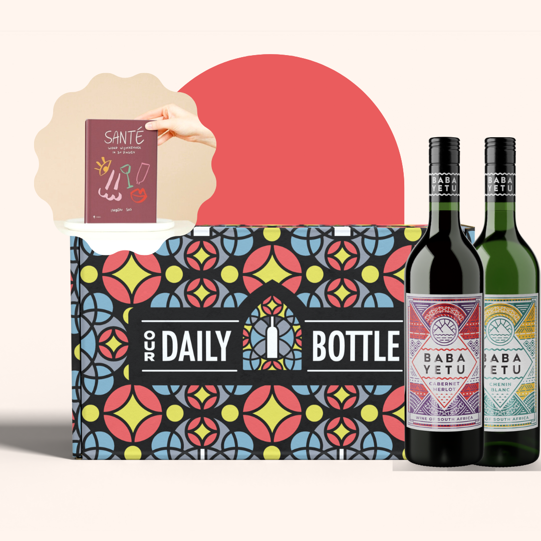 Wijnbox inclusief wijnboek - Our Daily Bottle